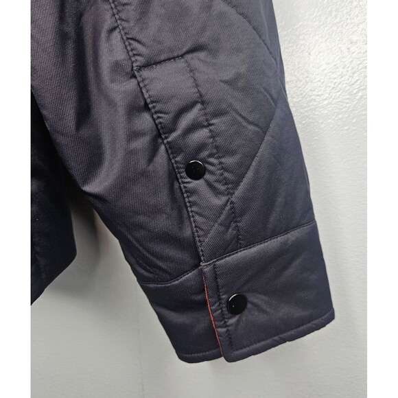 SMARTWOOL Jiberish Jacket Mens Medium Black Quilted Full Zip Merino Wool Blend - Picture 5 of 8